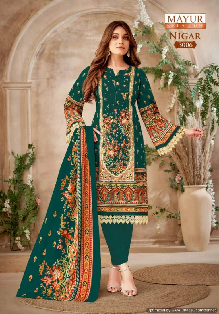 Mayur Nigar Vol 3 Cotton Wholesale Salwar Suit Catalog — Wholesale Salwar Suits, Mayur Dress wholesale from Surat - Gallery Image 6